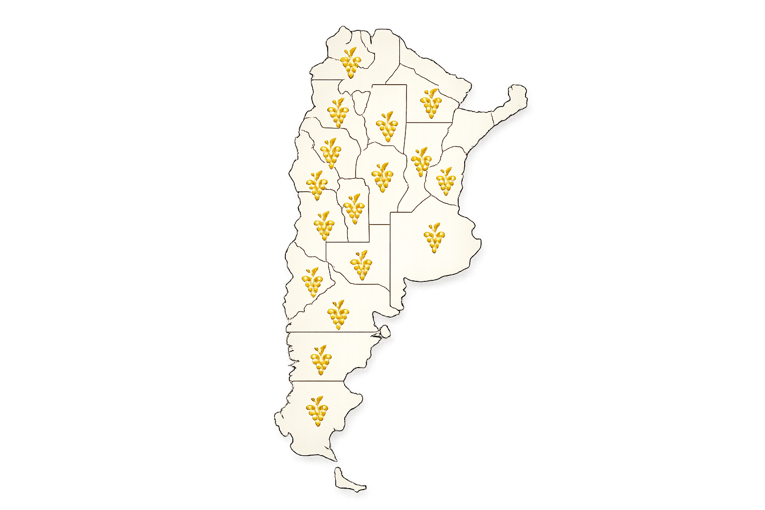 Mapa enoturismo Argentina
